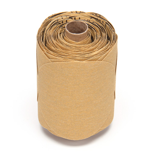 Stikit Gold Paper 216U Disc Roll, Aluminum Oxide, 5" W x 52' L, P100 Grit OSI Industrial Sales