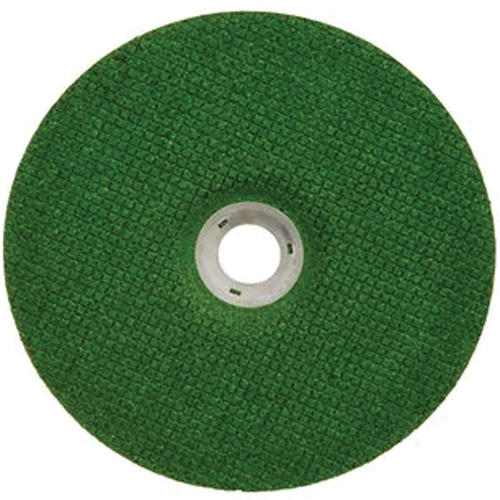 Meule &agrave; moyeu d&eacute;port&eacute; Green Corps, 7" x 1/8", Arbre 7/8", C&eacute;ramique, Type 27 OSI Industrial Sales