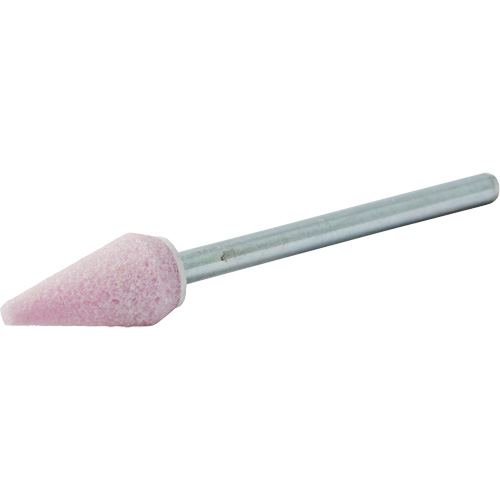 Vitrified Bond Mounted Point, B53, Aluminum Oxide, 5/16" Dia., 5/8" L, 80 Grit OSI Industrial Sales