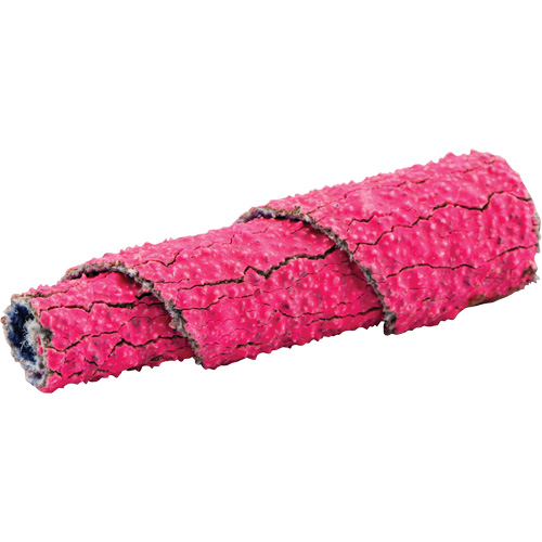 Rouleaux de cartouches en spirale pleine conique R928, 60 Grain, 3/8" dia., C&eacute;ramique d'alumine, 1-1/2" lo, 1/8" Dimension de l'arbre OSI Industrial Sales