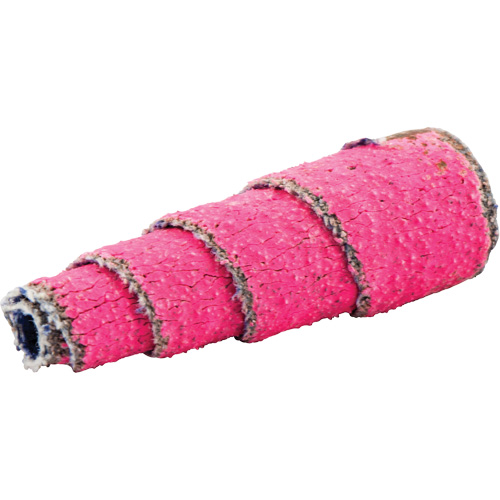 Rouleaux de cartouches en spirale pleine conique R928, 80 Grain, 1/2" dia., C&eacute;ramique d'alumine, 1-1/2" lo, 1/8" Dimension de l'arbre OSI Industrial Sales