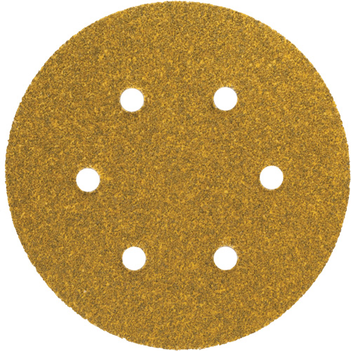 Gold Reserve A296 Paper Hook & Loop Vacuum Disc, 5" Dia., P220/Fine Grit, Aluminum Oxide, C-Weight OSI Industrial Sales
