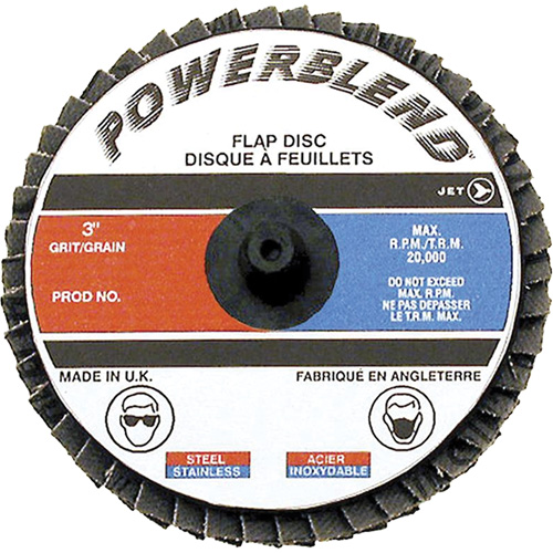 Disque &agrave; lamelles &agrave; rouler Powerblend, 2" x Grain Z40 OSI Industrial Sales