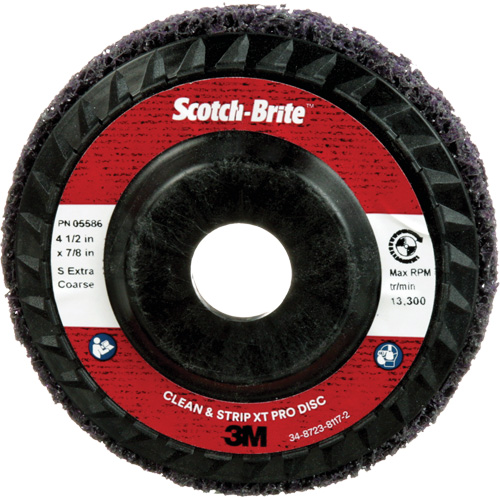Scotch-Brite Clean and Strip XT Pro Disc XO-DC, 4-1/2" Dia., Extra Coarse Grit, Silicon Carbide OSI Industrial Sales