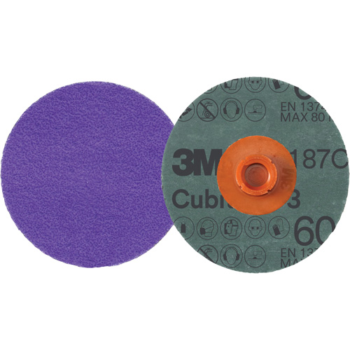 Cubitron 3 Roloc Fibre Disc, 4" Dia., 60+ Grit, Ceramic OSI Industrial Sales