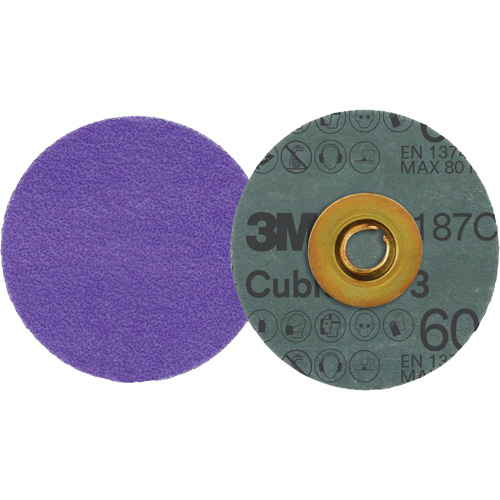 Cubitron 3 Roloc Fibre Disc, 3" Dia., 60+ Grit, Ceramic OSI Industrial Sales