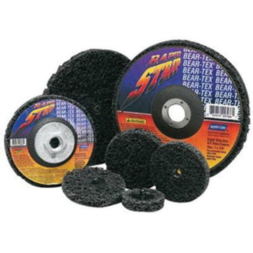 Bear-Tex&reg; Rapid Strip Non-Woven Depressed Center Disc, 4-1/2" Dia., Extra Coarse Grit, Silicon Carbide OSI Industrial Sales
