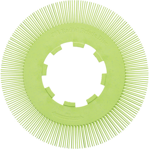 Scotch-Brite Type S Precision Radial Bristle Brush PN-RB without Adapter, Ceramic, 50+ Grit, 8" Dia. OSI Industrial Sales