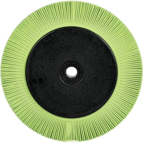 Scotch-Brite Type S Precision Radial Bristle Brush PN-RB with Flange, Ceramic, 50+ Grit, 8" Dia. OSI Industrial Sales