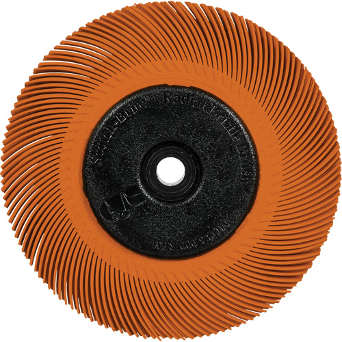 Scotch-Brite Type C Precision Radial Bristle Brush PN-RB with Adapter, Ceramic, 80+ Grit, 6" Dia. OSI Industrial Sales
