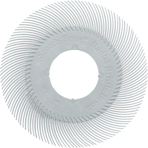 Scotch-Brite Type C Precision Radial Bristle Brush PN-RB without Adapter, Ceramic, 120+ Grit, 6" Dia. OSI Industrial Sales