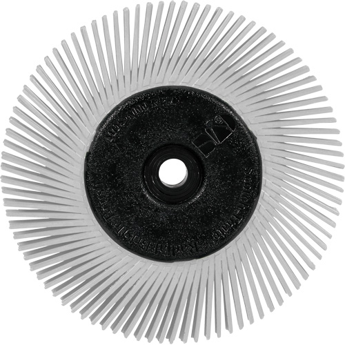 Scotch-Brite Type A Precision Radial Bristle Brush PN-RB with Adapter, Ceramic, 120+ Grit, 6" Dia. OSI Industrial Sales