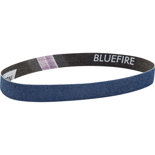Courroie abrasive en tissu Bluefire, 3/4" la x 18" lo, Alumine de zirconium, Grain 120 OSI Industrial Sales