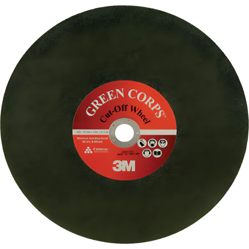 Disque &agrave; tronçonner Green Corps, 13-9/10" x 0,118", Arbre de 1", C&eacute;ramique, 20 000 Tr/min OSI Industrial Sales