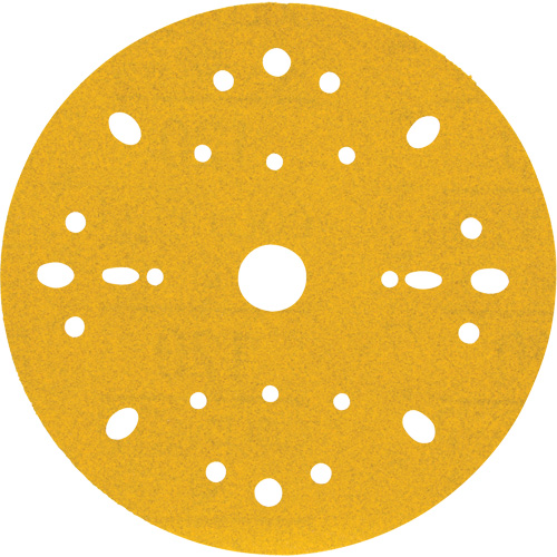 Hookit Gold Abrasive Disc, 6" Dia., 120 Grit, Aluminum Oxide, C-Weight OSI Industrial Sales