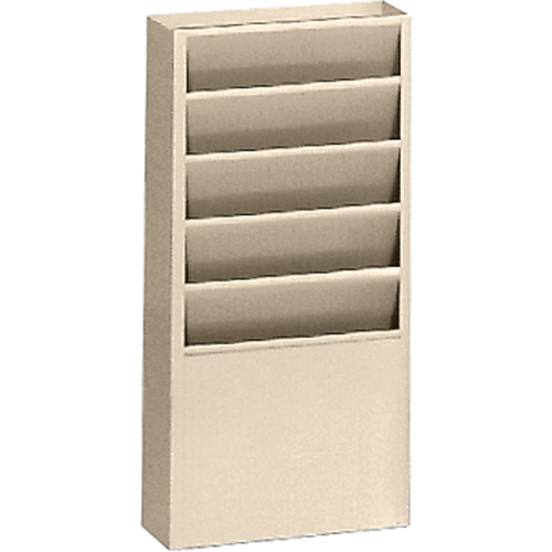 Literature Storage Racks, Stationary, 5 Slots, Steel, 9-3/4" W x 4-1/8" D x 21" H OSI Industrial Sales
