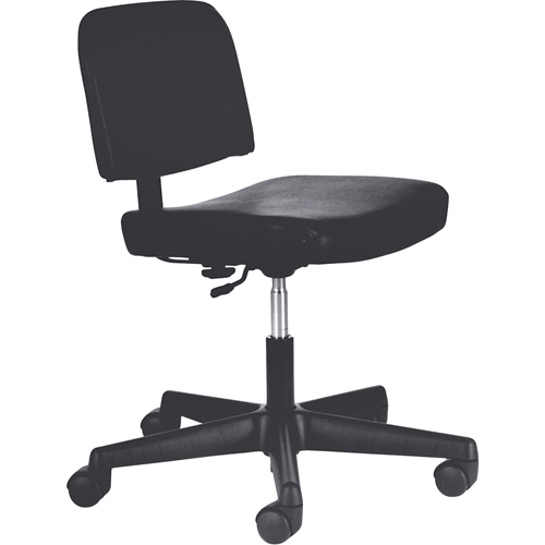 Steno Chairs, Vinyl, Black, 250 lbs. Capacity OSI Industrial Sales