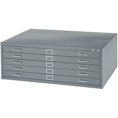 Steel Plan Files, 5 Drawers, 40-3/8" W x 29-3/8" D x 16-1/2" H OSI Industrial Sales