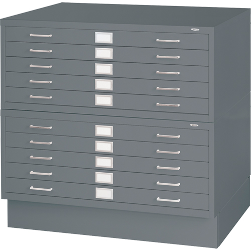 Steel Plan Files, 5 Drawers, 40-3/8" W x 29-3/8" D x 16-1/2" H OSI Industrial Sales