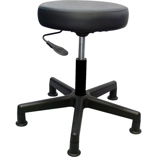 Tabouret de travail de s&eacute;rie 900, Stationnaire, Ajustable, , Vinyle Si&egrave;ge, Noir OSI Industrial Sales