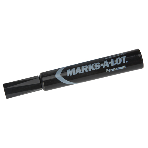 Marqueurs permanents Marks-a-Lot, Noir, Pointe Ciseau OSI Industrial Sales