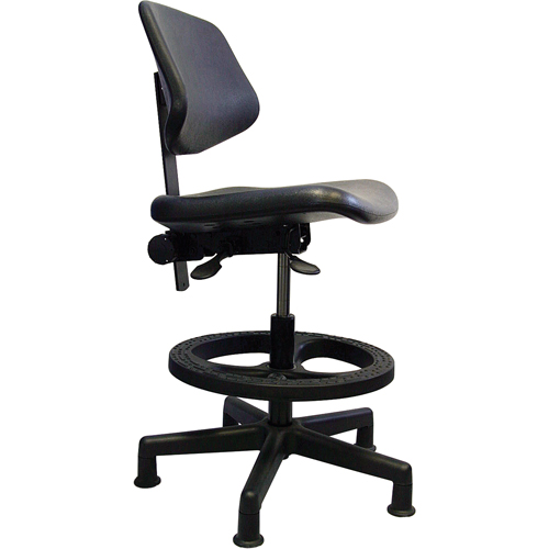 Si&egrave;ges ergonomiques, Polyur&eacute;thane, Noir, Capacit&eacute; 250 lb OSI Industrial Sales