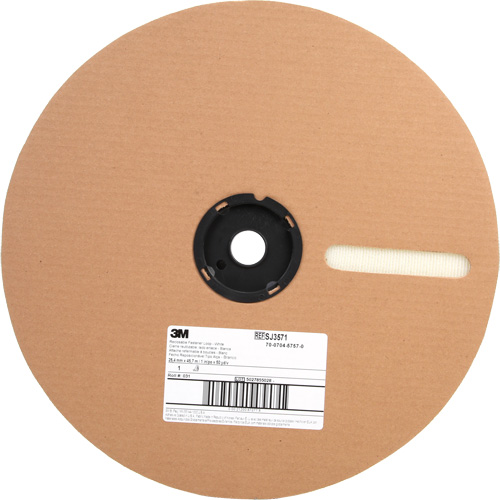 Attache, Boucle, 50 vg x 1", Adh&eacute;sif, Blanc OSI Industrial Sales