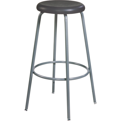500 Series Stool, Stationary, Adjustable, 27" - 35", Polyurethane Seat, Black OSI Industrial Sales