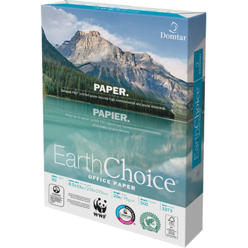 Papier pour le bureau EarthChoice, FSC, 8-1/2" x 11", 20 lb, Blanc OSI Industrial Sales