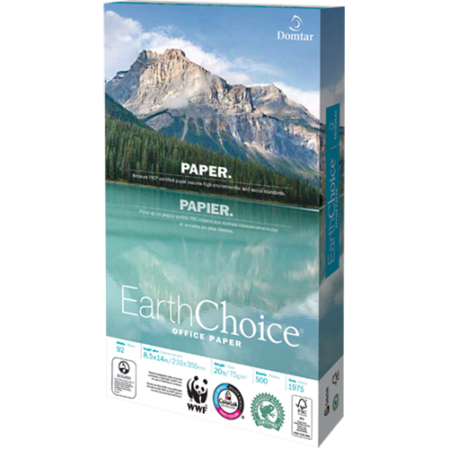Papier pour le bureau EarthChoice, FSC, 8-1/2" x 14", 20 lb, Blanc OSI Industrial Sales