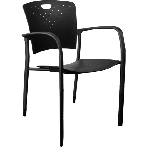 Chaises empilables MaxX StaxX, Polypropyl&egrave;ne, Hauteur 17-1/4", Capacit&eacute; 275 lb, Noir OSI Industrial Sales