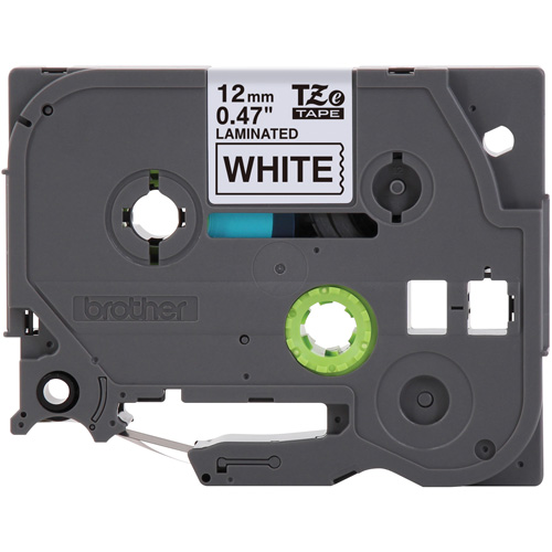 Cartouches de ruban Tze, 12 mm x 26-1/4', Noir sur blanc OSI Industrial Sales