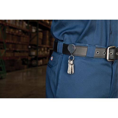 Retractable Mini-Bak&reg; Key Rings, Plastic, 36" Cable, Belt Clip Attachment OSI Industrial Sales