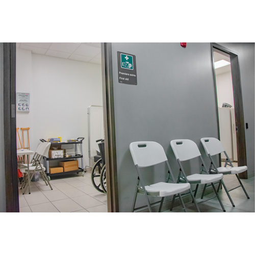 Folding Chairs, Polyethylene, White, 350 lbs. Weight Capacity OSI Industrial Sales