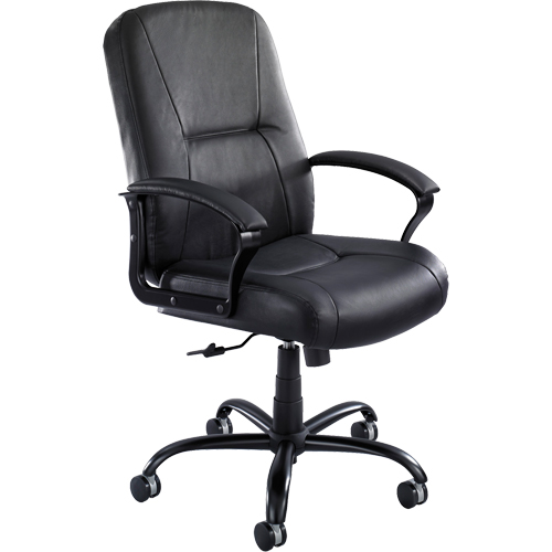 Chaises Serenity pour gens grands & costauds, Cuir, Noir, Capacit&eacute; 500 lb OSI Industrial Sales