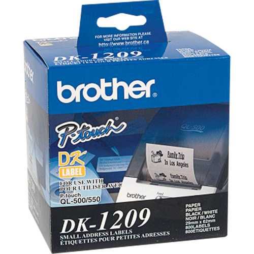 DK Series Address Labels, 1-1/8" W x 2-1/2" L, White OSI Industrial Sales