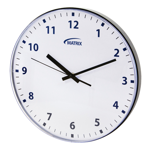 Horloge 12 h, Analogique, &agrave; piles, 12-3/4", Noir OSI Industrial Sales