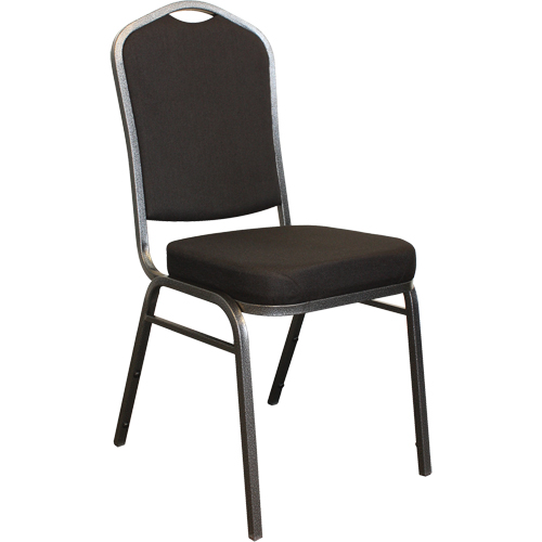 Stacking Chairs, Fabric, 37" High, 275 lbs. Capacity, Black OSI Industrial Sales