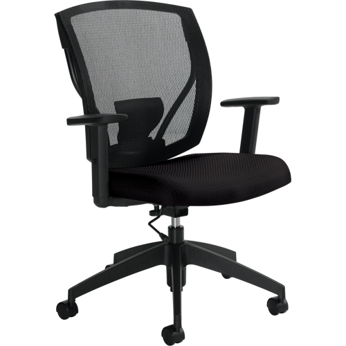 Chaises de travail, Tissu, Noir, Capacit&eacute; 300 lb OSI Industrial Sales