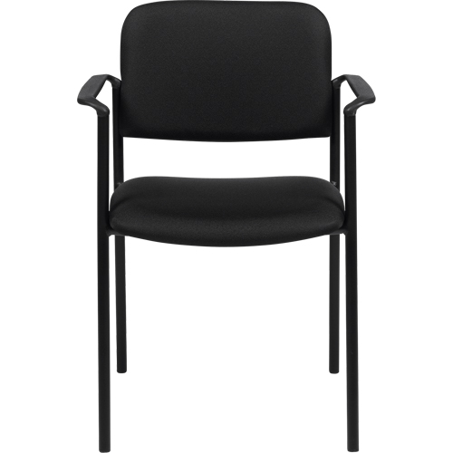 Stacking Chairs, Fabric, 32" High, 300 lbs. Capacity, Black OSI Industrial Sales