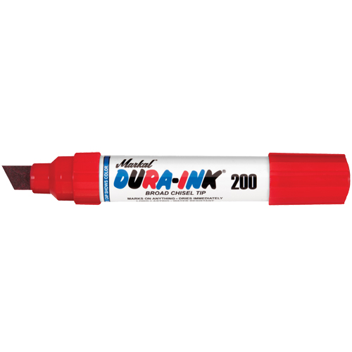 Marqueur no 200 Dura-Ink, Ciseau, Rouge OSI Industrial Sales
