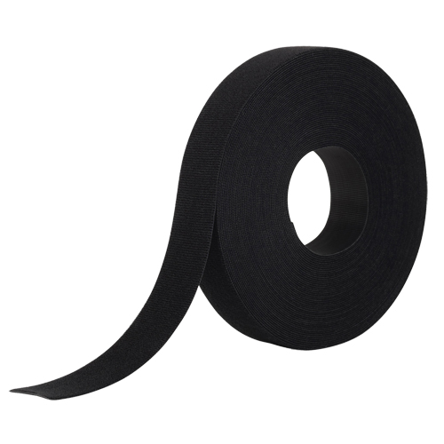 Ruban d'attaches One-Wrap, Boucle et crochet, 25 vg x 1", Auto-aggripant, Noir OSI Industrial Sales