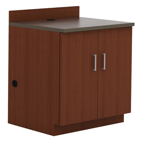 Armoire modulaire de base, M&eacute;lamine, 2 Tablettes, 39" h x 36" la x 25" P, Acajou OSI Industrial Sales