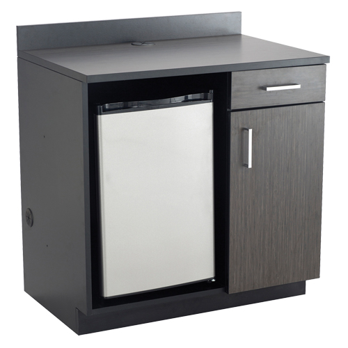 Armoire modulaire, M&eacute;lamine, 39" h x 36" la x 25" P, Nuit d'Asie/noir OSI Industrial Sales