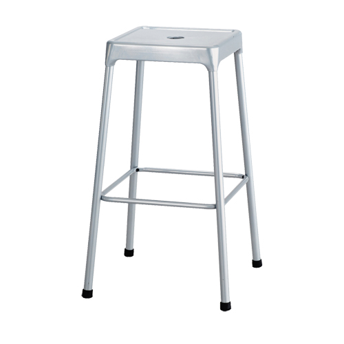 Tabouret en acier pour bistro Safco, Stationnaire, Fixe, 29", Acier Si&egrave;ge, Gris OSI Industrial Sales