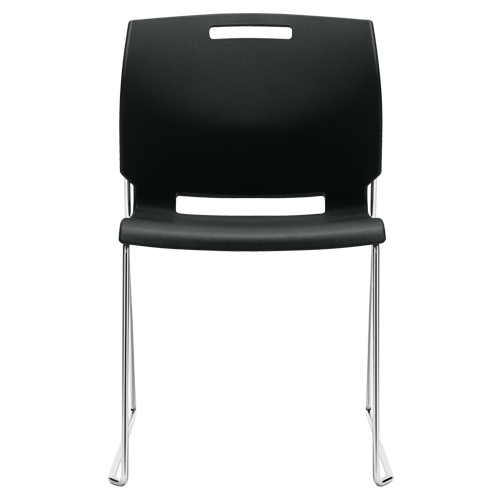 Chair, Plastic, 32-1/2" High, 300 lbs. Capacity, Black OSI Industrial Sales