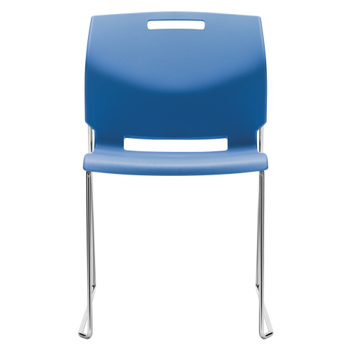 Chaise, Plastique, Hauteur 32-1/2", Capacit&eacute; 300 lb, Bleu OSI Industrial Sales