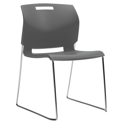 Chaise, Plastique, Hauteur 32-1/2", Capacit&eacute; 300 lb, Gris OSI Industrial Sales