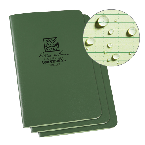 Notebook, Soft Cover, Green, 48 Pages, 4-5/8" W x 7" L OSI Industrial Sales