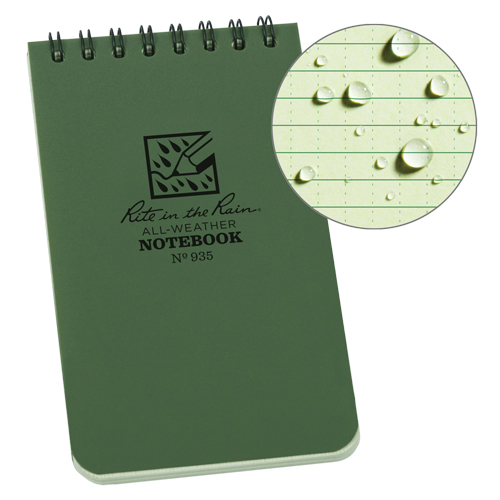 Pocket Top-Spiral Notebook, Soft Cover, Green, 100 Pages, 3" W x 5" L OSI Industrial Sales